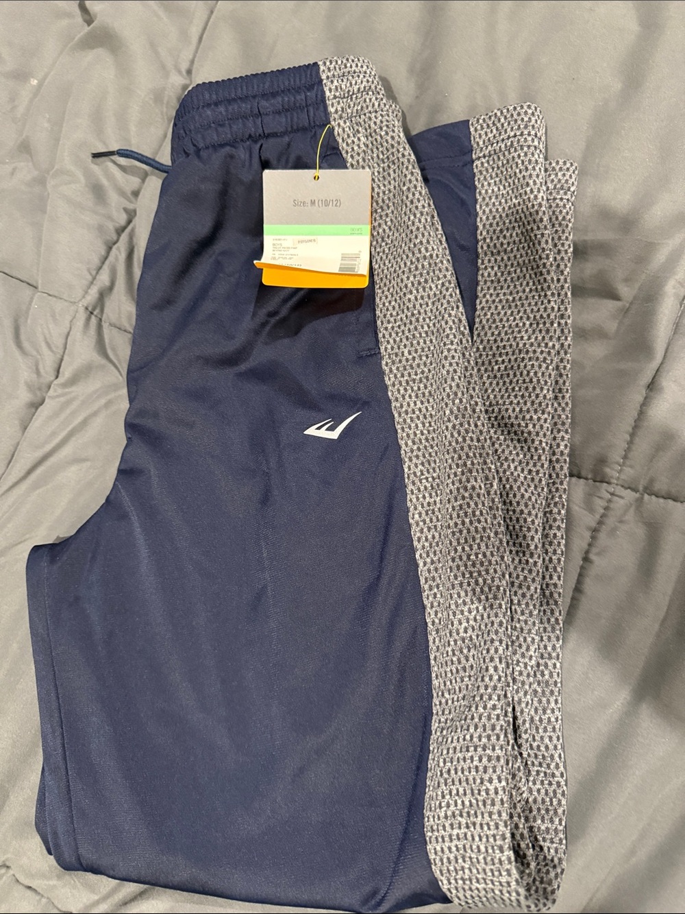 Everlast Navy Blue Kids Sweatpants with Gray Trim